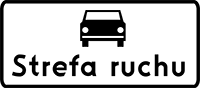Znak D-52 (strefa ruchu)
